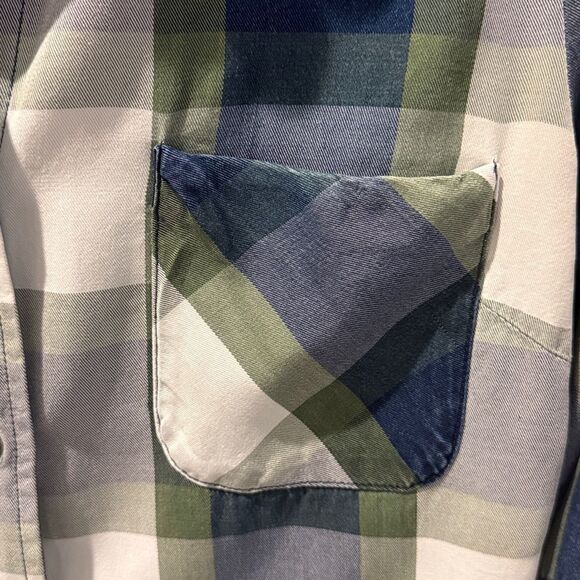 Billy T Plaid Button-Up Shirt lyocell with roll tab for sleeves size Small - Picture 4 of 10